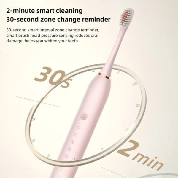 Rechargeable Electric Sonic Toothbrush – 42,000 Vibrations/Min Waterproof Toothbrush